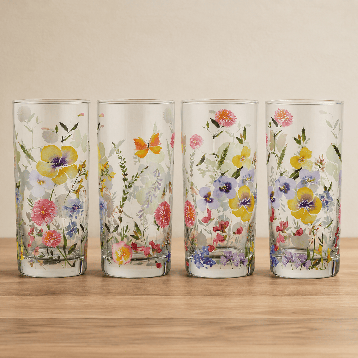 Jolie Set of 4 Highball Glasses