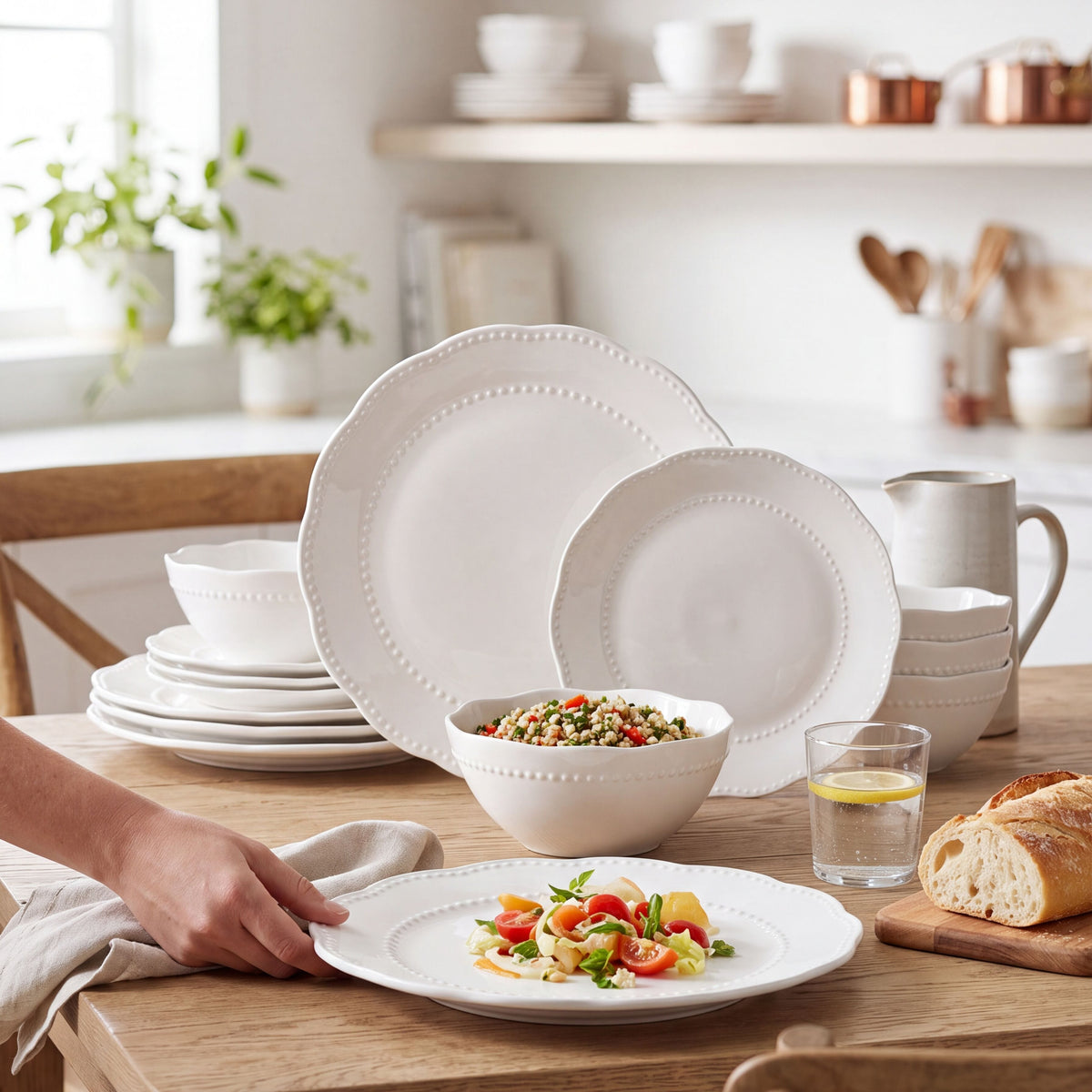 Nova 12 Piece Dinnerware Set, Service for 4