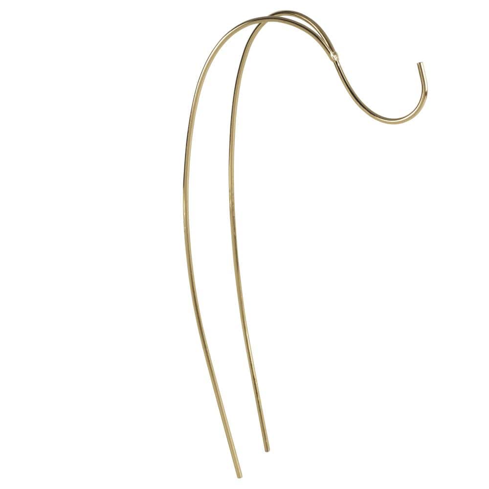 Close up of the curved gold banana hook used with the Geneva storage basket.