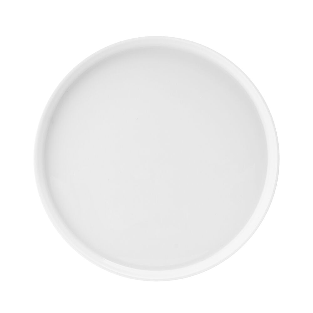 White round dinner plate viewed from above as part of the Rylee 12 Piece Dinnerware Set