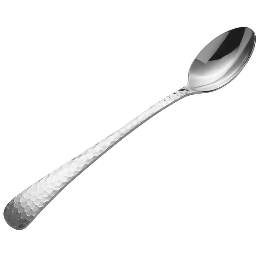 Opulent hammered flatware spatula with rectangular blade and textured handle