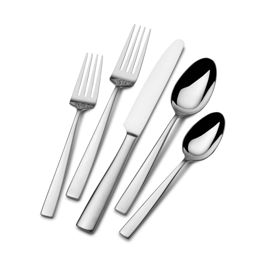 Everett 45 Piece Flatware Set with Caddy, Service for 8